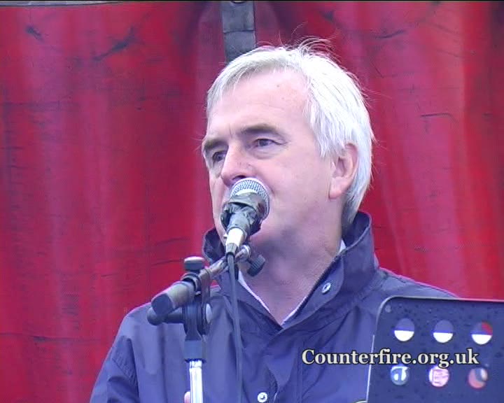 John McDonnell MP - Right To Work - Birmingham Tory Conference Demonstration 03.10.10