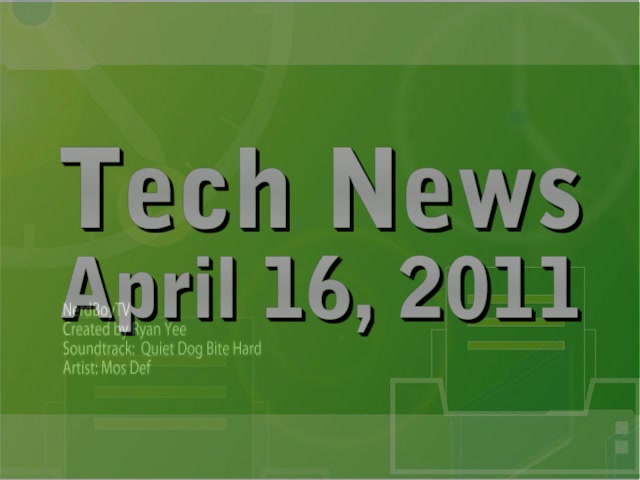 SHOW #103 - NerdBoyTV: Tech News - April 16, 2011