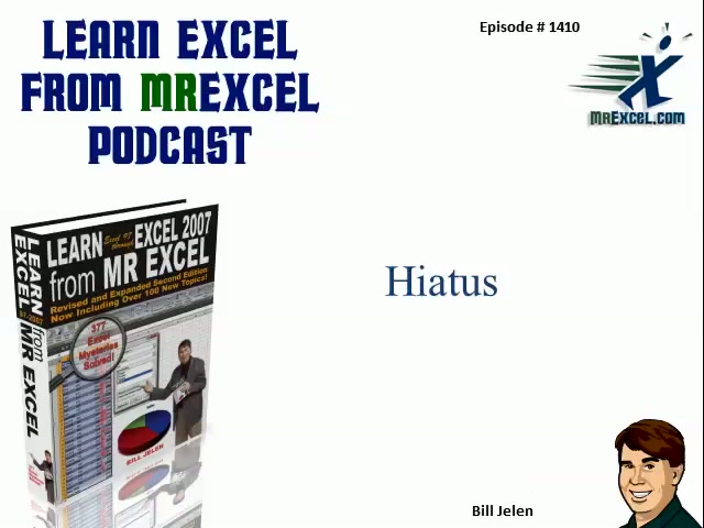 Learn Excel - Hiatus: Podcast #1410