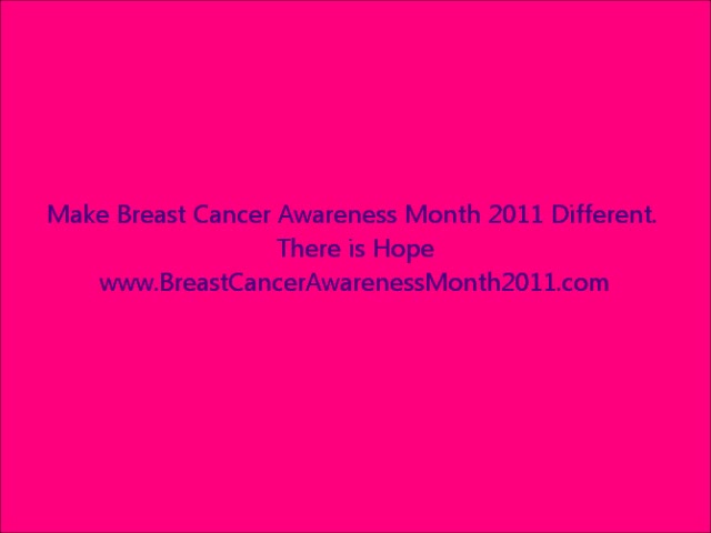 Breast Cancer Awareness Month 2011