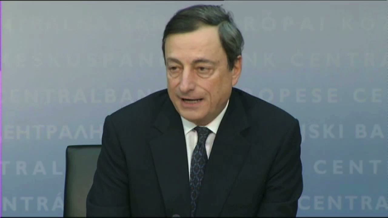 ECB's Draghi: ongoing financial tensions will harm growth