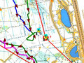 GPS tracking system in sport orienteering.
