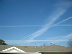 Chemtrails Expanding over Texas 02 09 2012