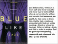 Don Miller (Blue Like Jazz) -- Denies Christ Alone