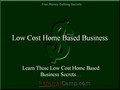 low cost home based business