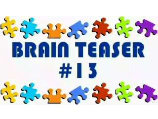 Video Brain Teaser #13