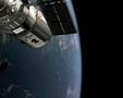 The NASA/ESA Hubble Space Telescope over the Earth passes the camera
