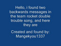 Team Rocket Double Trouble backwards messages