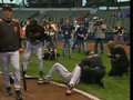 Barry Bonds Hit in the Head