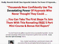 (FREE Hypnosis) Course - "The Secrets of Hypnosis Revealed!"
