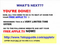 FREE Apple Ipod TV (US ONLY) 