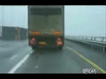 Crosswinds Knock Over Semi-Truck