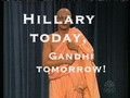 Gandhi responds to Hillary's gas station joke