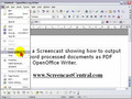 Exporting your Word Processed Documents as PDF Files in Open Office Writer