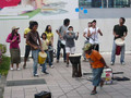 Rhythm de Percussion performs at Tampines MRT