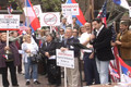 Kosovo is Serbia Protest Rally - San Diego, CA