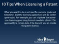 Patent Licensing Tips