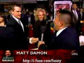 Matt Damon gets blown off