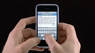 Typing on the iPhone
