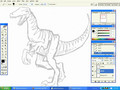 Dinosaur Comic Book Art - Velociraptor - Speed Drawing