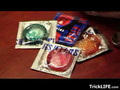 How to make a fun stress reliever using condoms and flour