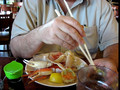 Charles Green Enjoys All You Can Eat Crab at Makino Vegas