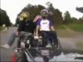 Kids Wipeout In Trailer Ride