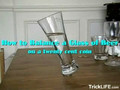 Beer glass fun trick