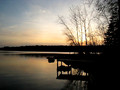 April evening on Pawtuckaway Lake Nottingham NH