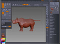 Zbrush How to rig a rhino tutorial