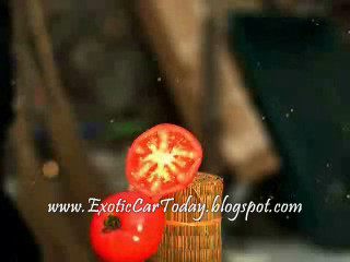 Amazing Tomato Sliced in Slow Motion