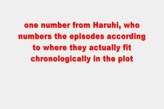 The Melancholy of Haruhi Suzumiya episode order