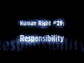 #29 RESPONSIBILITY - HUMAN RIGHT