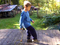 The Calvin Jumping off a Deck Show!!