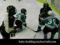 Little Kids Duke It Out During a Hockey Game