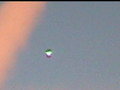 UFO - Orb Morph Slips Behind Chemtrail Leyland 2005
