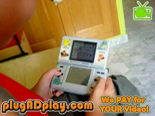 My brother playing NDS