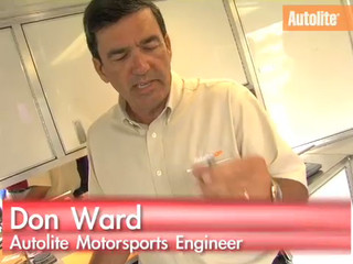 Autolite's Don Ward shows how to read a racing plug