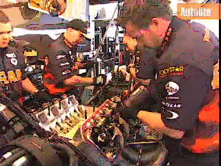 NHRA's Cory McClenathan uses 100 Autolite Plugs a weekend