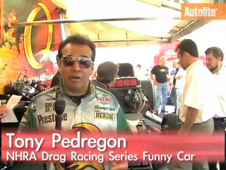 Funny Car Driver Tony Pedregon gives auto care tips