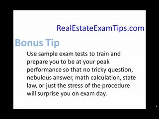 Real Estate Exam Tips