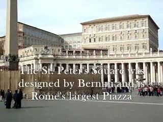 St. Peter's Square, The Vatican, Rome Italy