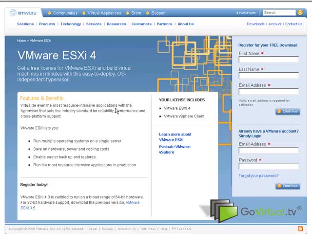 VMware vSphere ESXi 4.0 Install and Configure Video