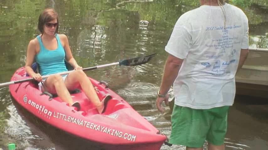 Kayaking on Florida's Little Manatee River