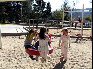 boys and Lau girls at park 1