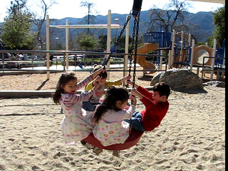 boys and Lau girls at park 2