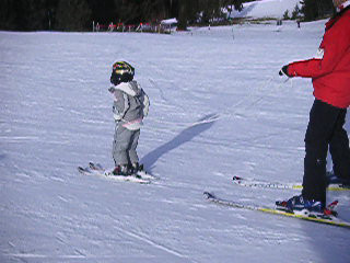 Sibylle au ski !