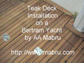 Bertram Teak Deck Installation http://www.mabru.com