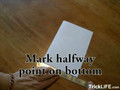 Making a five point star out of paper