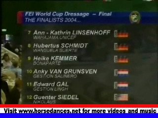 WorldCup Dressage Finals 2004 Dusseldorf-FTM--LouiseNathors&Guiness